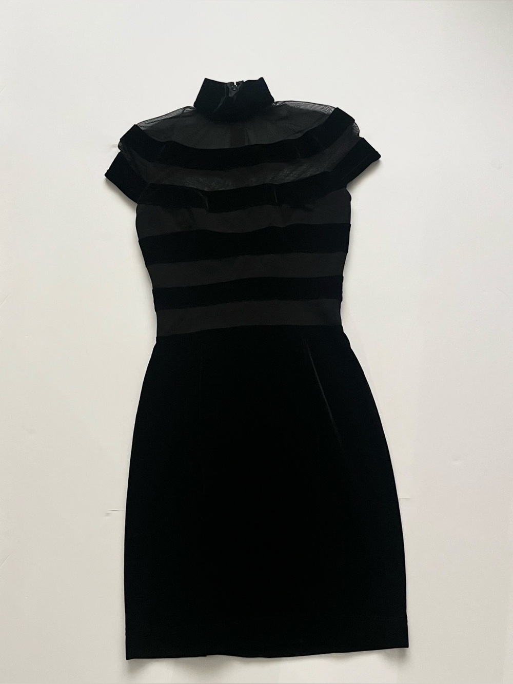 Vintage 80s cache gold label velvet dress aso the wolf of wall street - Picture 3 of 8